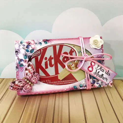Arquivo de Corte Caixa KitKat 01 Dia da Mulher - STUDIO/PDF