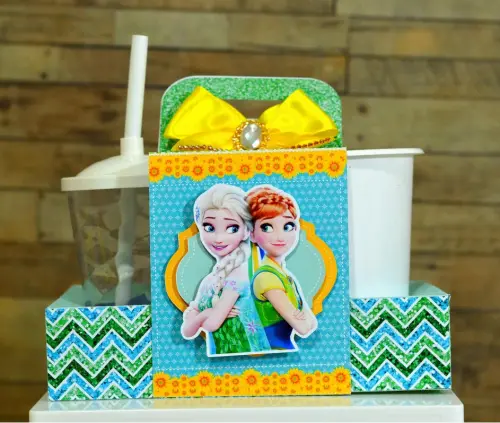 Arquivo de Corte Kit Cineminha Frozen 01 -Balde 1L Copo 300ml- Studio/PDF