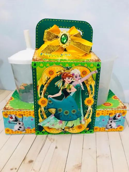 Arquivo de Corte Kit Cineminha Frozen 02 -Balde 1L Copo 300ml- Studio/PDF