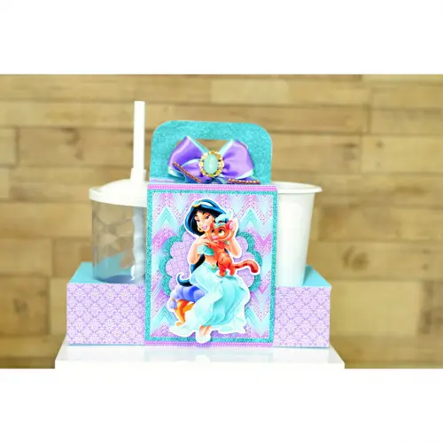 Arquivo de Corte Kit Cineminha Jasmine -Balde 1L Copo 300ml- Studio/PDF