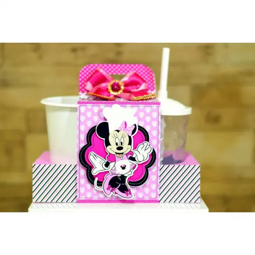 Arquivo de Corte Kit Cineminha Minnie -Balde 1L Copo 300ml- Studio/PDF