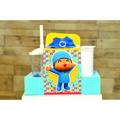 Arquivo de Corte Kit Cineminha Pocoyo - Balde 1L Copo 300ml- Studio/PDF