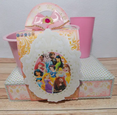 Arquivo de Corte Kit Cineminha Princesas Disney -Balde 1L Copo 300ml- Studio/PDF