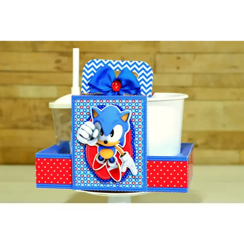 Arquivo de Corte Kit Cineminha Sonic -Balde 1L Copo 300ml- Studio/PDF