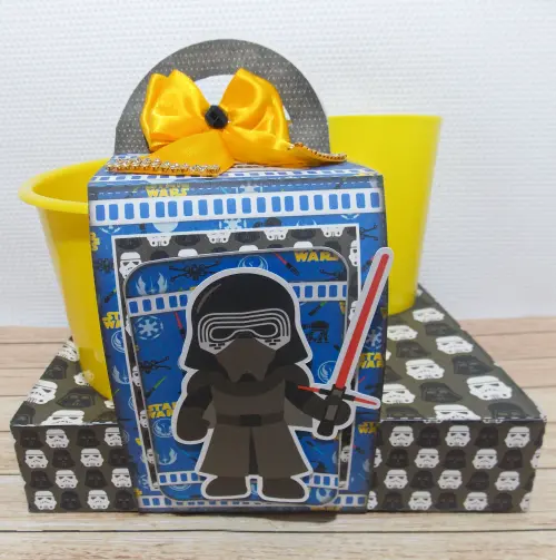 Arquivo de Corte Kit Cineminha Star Wars -Balde 1L Copo 300ml- Studio/PDF