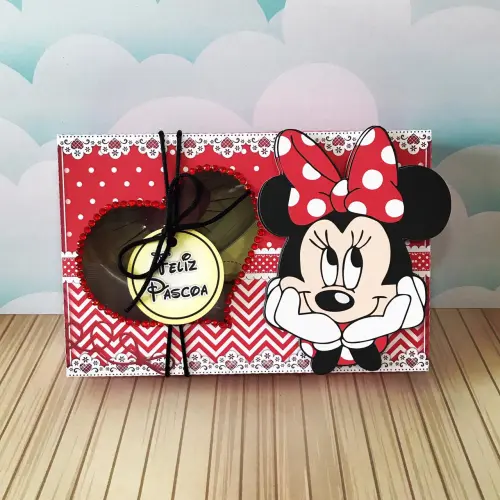 Arquivo de Corte Caixa Mini Confeiteiro Minnie 03 Vermelha - STUDIO/PDF/PNG