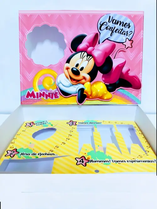Arquivo de Corte Caixa Mini Confeiteiro Minnie 04 - STUDIO/PDF