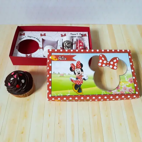 Arquivo de Corte Caixa Mini Confeiteiro Minnie 06 - STUDIO/PDF