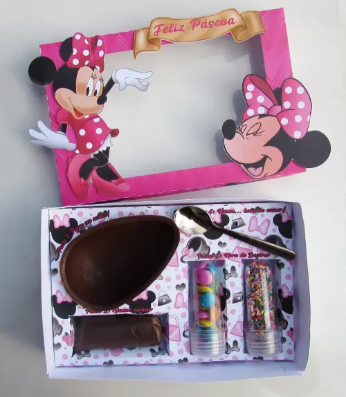 Arquivo de Corte Caixa Mini Confeiteiro Minnie 07 Rosa - STUDIO/P