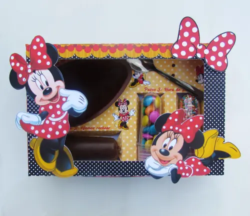 Arquivo de Corte Caixa Mini Confeiteiro Minnie 08 - STUDIO/PDF
