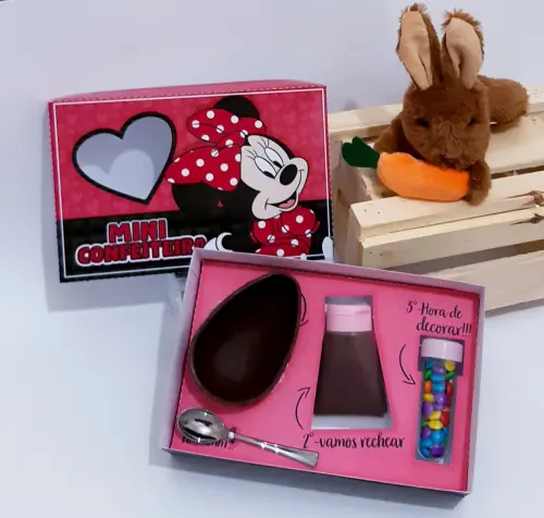 Arquivo de Corte Caixa Mini Confeiteiro Minnie 10 - STUDIO/PDF