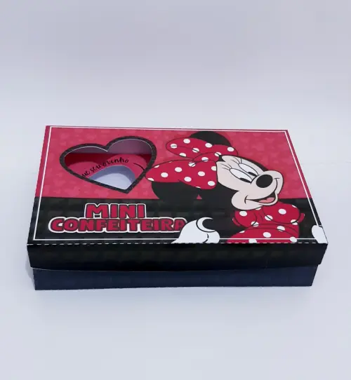 Arquivo de Corte Caixa Mini Confeiteiro Minnie 10 - STUDIO/PDF