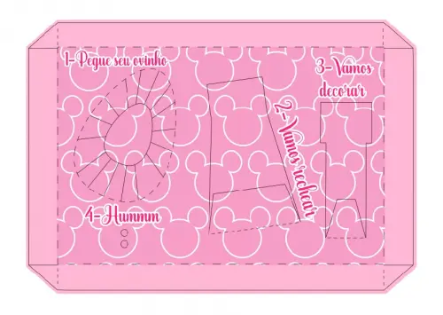 Arquivo de Corte Caixa Mini Confeiteiro Minnie 11 Rosa - STUDIO/P