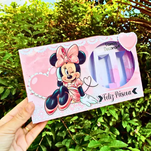 Arquivo de Corte Caixa Mini Confeiteiro Minnie 29 ROSA - STUDIO/PDF
