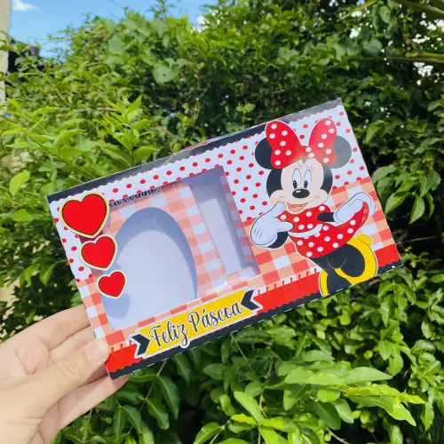 Arquivo de Corte Caixa Mini Confeiteiro Minnie 30 VERMELHA - STUDIO/PDF