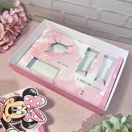 Arquivo de Corte Caixa Mini Confeiteiro Minnie 33 ROSA - STUDIO/P