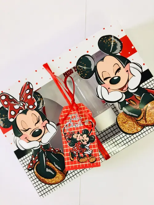 Arquivo de Corte Caixa Mini Confeiteiro Minnie e Mickey - STUDIO/PDF