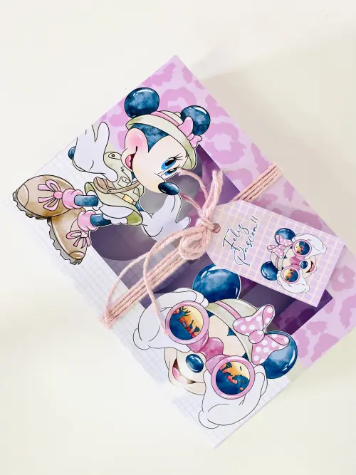 Arquivo de Corte Caixa Mini Confeiteiro Minnie Safari - STUDIO/PDF