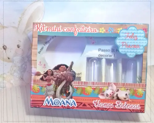 Arquivo de Corte Caixa Mini Confeiteiro Moana 02 - STUDIO/PDF/JPG