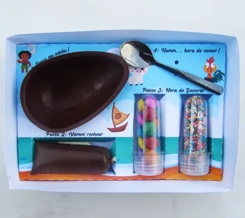 Arquivo de Corte Caixa Mini Confeiteiro Moana 04 - STUDIO/PDF