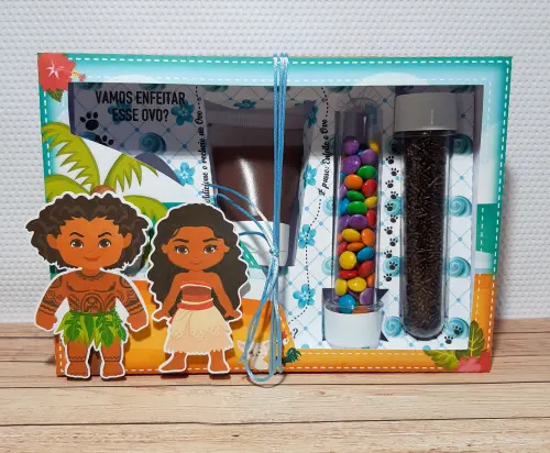Arquivo de Corte Caixa Mini Confeiteiro Moana 11 - STUDIO/PDF