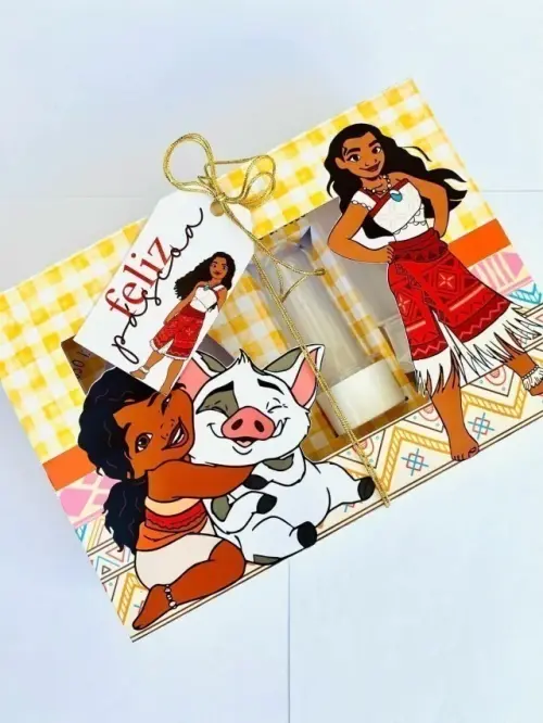 Arquivo de Corte Caixa Mini Confeiteiro Moana 14 - STUDIO/PDF