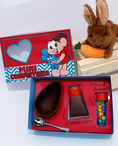 Arquivo de Corte Caixa Mini Confeiteiro Mônica 01 - STUDIO/PDF