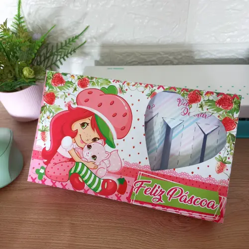 Arquivo de Corte Caixa Mini Confeiteiro Moranguinho - STUDIO/PDF