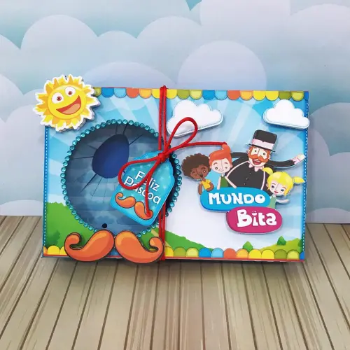 Arquivo de Corte Caixa Mini Confeiteiro Mundo Bita 01 - STUDIO/PDF