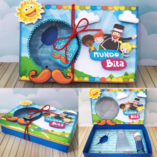 Arquivo de Corte Caixa Mini Confeiteiro Mundo Bita 01 - STUDIO/PD