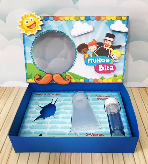 Arquivo de Corte Caixa Mini Confeiteiro Mundo Bita 01 - STUDIO/PD