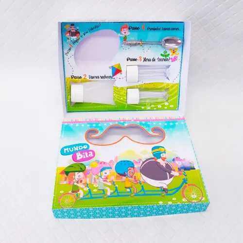 Arquivo de Corte Caixa Mini Confeiteiro Mundo Bita 04 - STUDIO/PD
