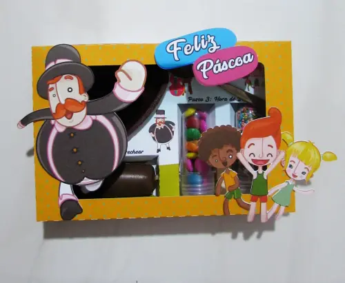 Arquivo de Corte Caixa Mini Confeiteiro Mundo Bita 06 - STUDIO/PDF