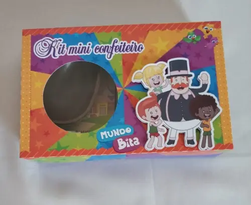 Arquivo de Corte Caixa Mini Confeiteiro Mundo Bita 07 - STUDIO/PDF
