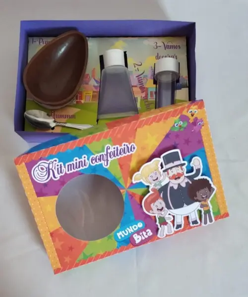Arquivo de Corte Caixa Mini Confeiteiro Mundo Bita 07 - STUDIO/PD