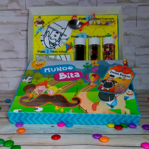 Arquivo de Corte Caixa Mini Confeiteiro Mundo Bita 10 - STUDIO/PDF