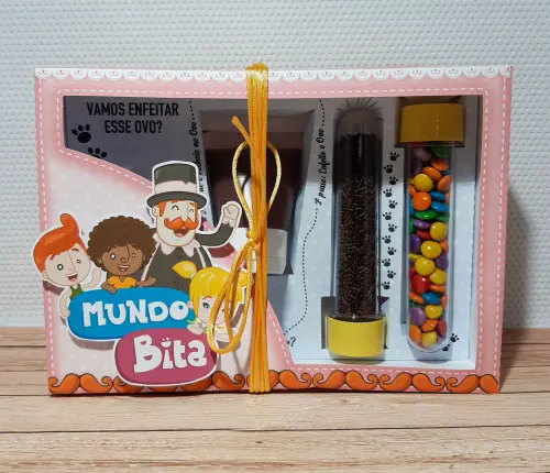 Arquivo de Corte Caixa Mini Confeiteiro Mundo Bita 11 - STUDIO/PDF