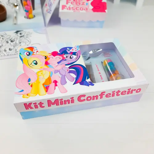 Arquivo de Corte Caixa Mini Confeiteiro My Little Pony 01 - STUDIO/PDF