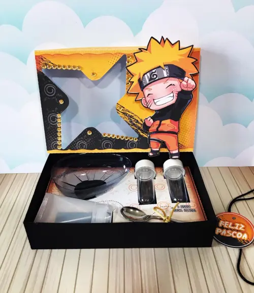 Arquivo de Corte Caixa Mini Confeiteiro Naruto 01 - STUDIO/PDF/PN