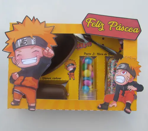 Arquivo de Corte Caixa Mini Confeiteiro Naruto 04 - STUDIO/PDF