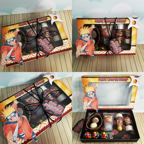 Arquivo de Corte Caixa Mini Confeiteiro Naruto 09 - STUDIO/PDF/PNG
