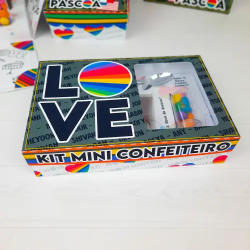 Arquivo de Corte Caixa Mini Confeiteiro Now United 02 - STUDIO/PDF