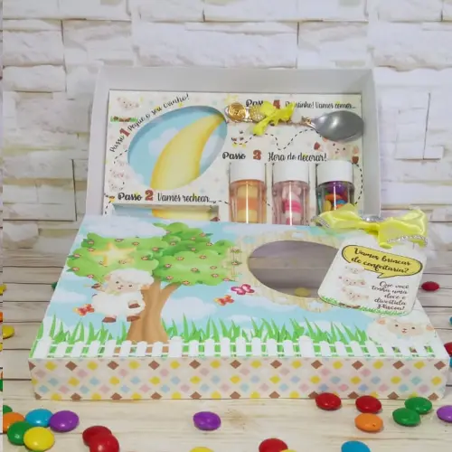 Arquivo de Corte Caixa Mini Confeiteiro Ovelhinha 01 - STUDIO/PDF