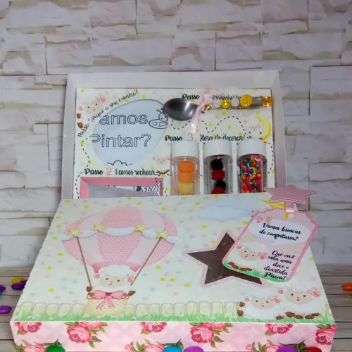 Arquivo de Corte Caixa Mini Confeiteiro Ovelhinha 02 - STUDIO/PDF