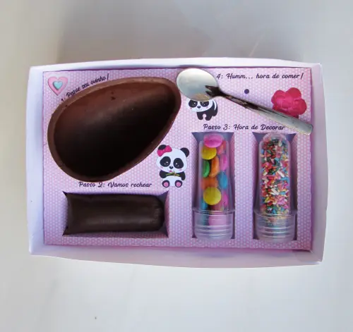 Arquivo de Corte Caixa Mini Confeiteiro Panda 01 - STUDIO/PDF