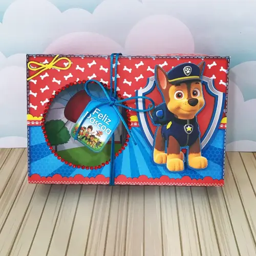 Arquivo de Corte Caixa Mini Confeiteiro Patrulha Canina 02 - Studio/PDF