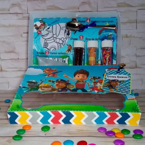 Arquivo de Corte Caixa Mini Confeiteiro Patrulha Canina 06 - Studio/PDF