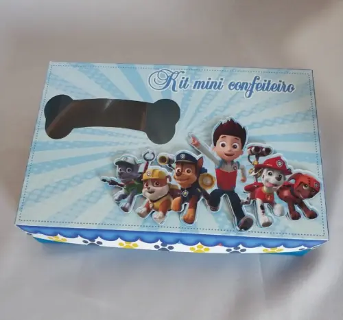 Arquivo de Corte Caixa Mini Confeiteiro Patrulha Canina 13 - Studio/PDF