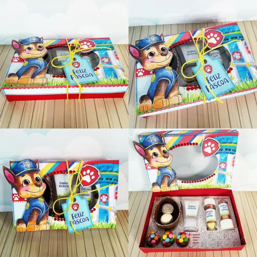 Arquivo de Corte Caixa Mini Confeiteiro Patrulha Canina 16 - Studio/PDF/PNG