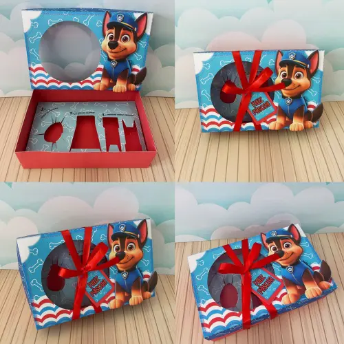 Arquivo de Corte Caixa Mini Confeiteiro Patrulha Canina 19 - Studio/PDF/PNG